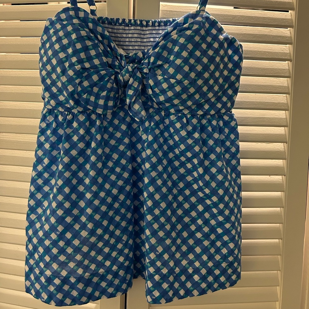 Lilly Pulitzer Mitzi cami in Boca Blue Double Checking